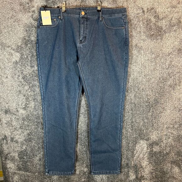 Mugsy Jeans Mens 40x30 Dark Wash Arctics Fleece Lined Dark Wash Comfort FLX6NPSB - Picture 1 of 11